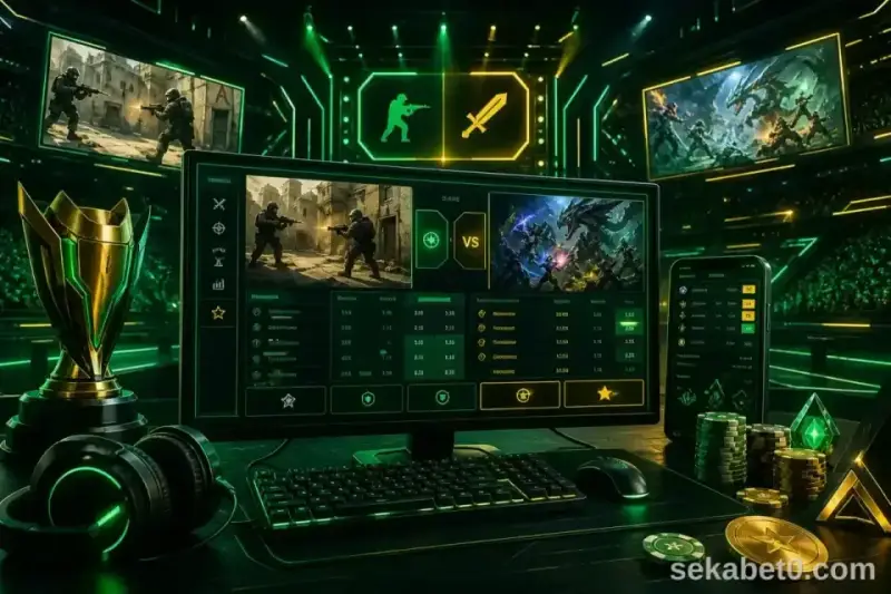 Sekabet espor bahis neon arena görseli