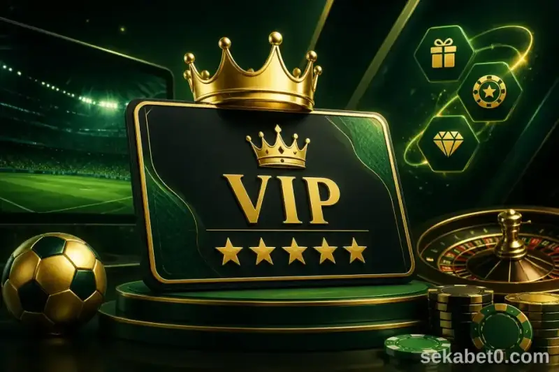 Sekabet VIP üyelik kartı ve sadakat puanı görseli