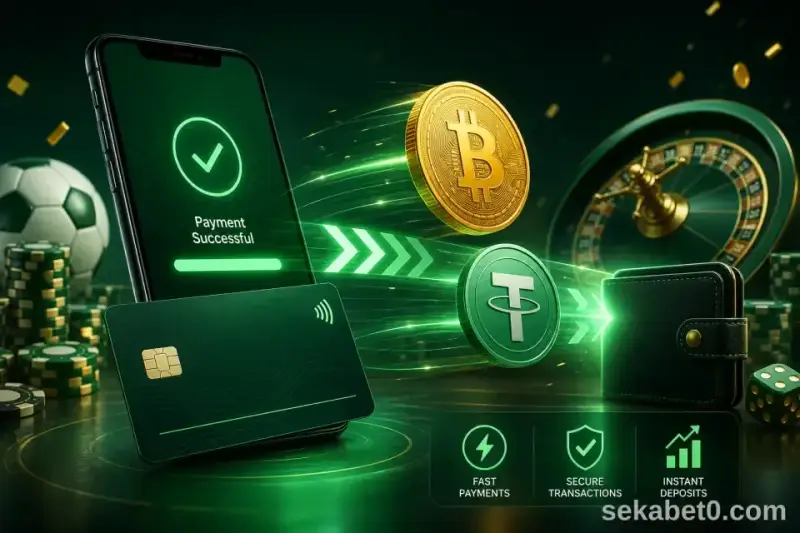 Sekabet Papara ve kripto ile para yatırma görseli